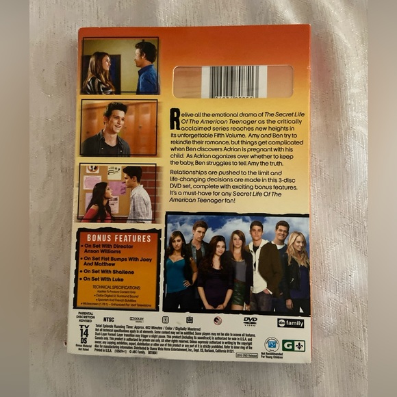 The Secret Life of the American Teenager, Vol. 5 (DVD, 2010, 3-Disc Set) Sealed - Picture 4 of 4